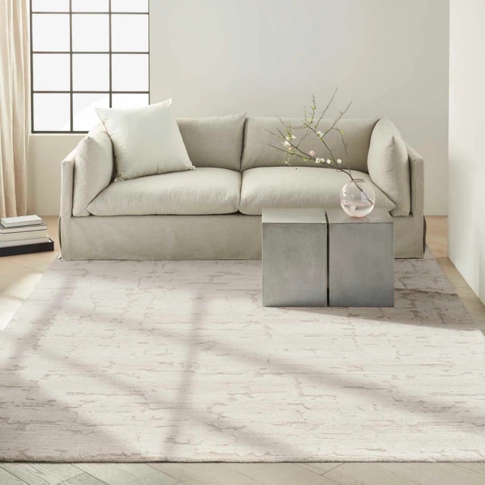 Calvin Klein CK009 Sculptural Ivory SCL01 8 ft. X 10 ft. Rect. Rug