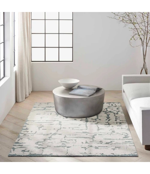 Calvin Klein CK009 Sculptural Teal SCL01 8 ft. X 10 ft. Rect. Rug