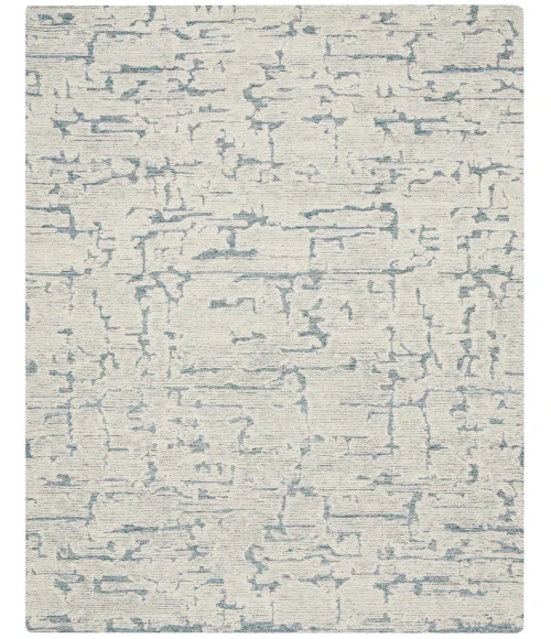 Calvin Klein CK009 Sculptural Teal SCL01 8 ft. X 10 ft. Rect. Rug