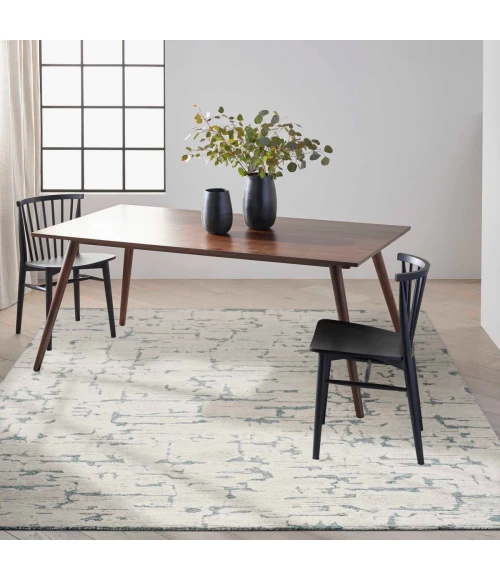 Calvin Klein CK009 Sculptural Teal SCL01 8 ft. X 10 ft. Rect. Rug