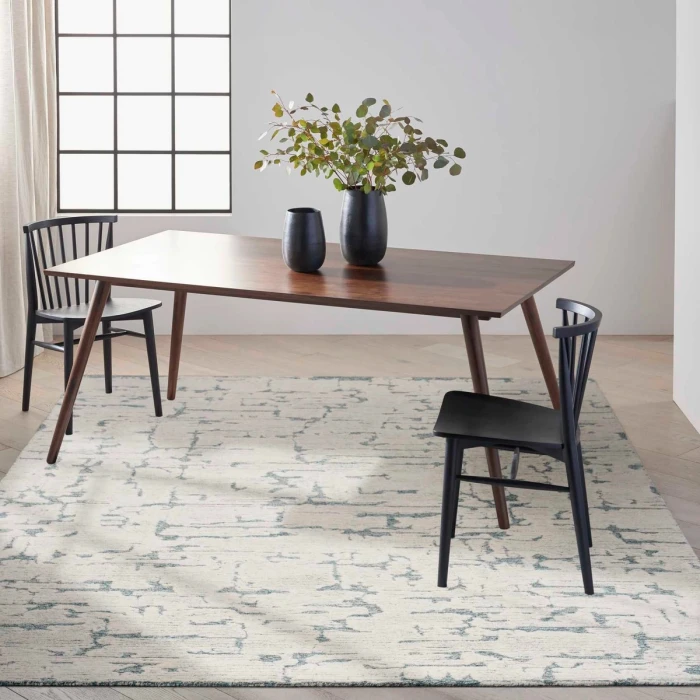 Calvin Klein CK009 Sculptural Teal SCL01 8 ft. X 10 ft. Rect. Rug