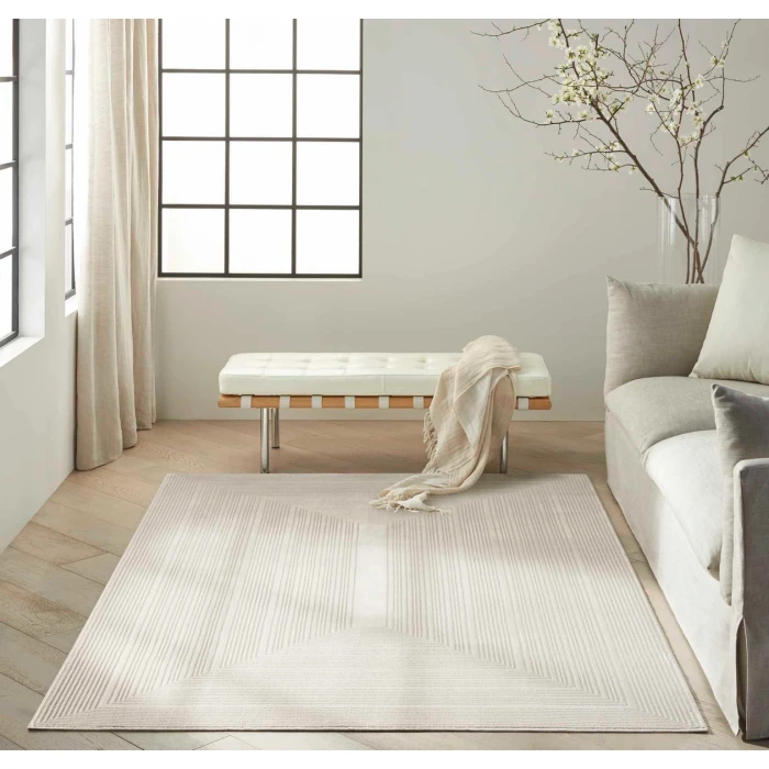 Calvin Klein CK024 Irradiant Ivory IRR02 6 ft. X 9 ft. Rect. Rug