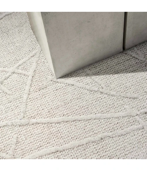 Calvin Klein CK044 Wander Ivory Grey WND01 9 ft. X 12 ft. Rect. Rug