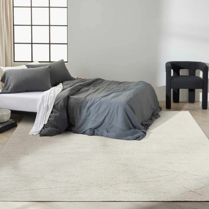 Calvin Klein CK044 Wander Ivory Grey WND01 2 ft. X 3 ft. Rect. Rug