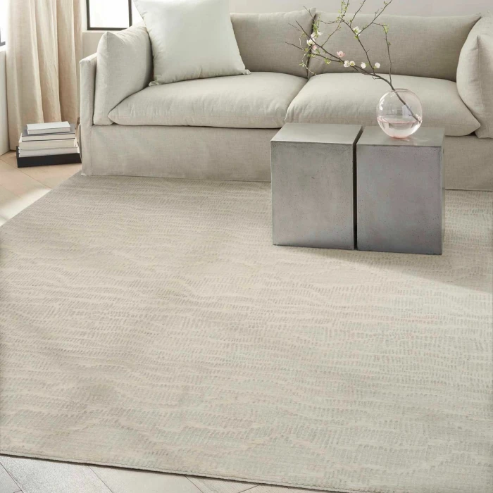 Calvin Klein CK079 Notes Ivory Silver NOT01 4 ft. X 6 ft. Rect. Rug