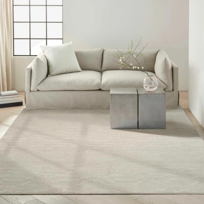 Calvin Klein CK079 Notes Ivory Silver NOT01 4 ft. X 6 ft. Rect. Rug