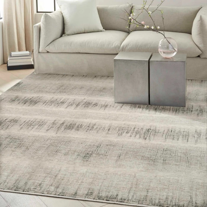 Calvin Klein CK079 Notes Ivory Charcoal NOT06 4 ft. X 6 ft. Rect. Rug