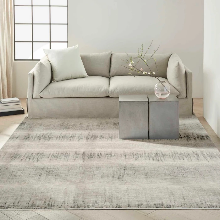 Calvin Klein CK079 Notes Ivory Charcoal NOT06 4 ft. X 6 ft. Rect. Rug
