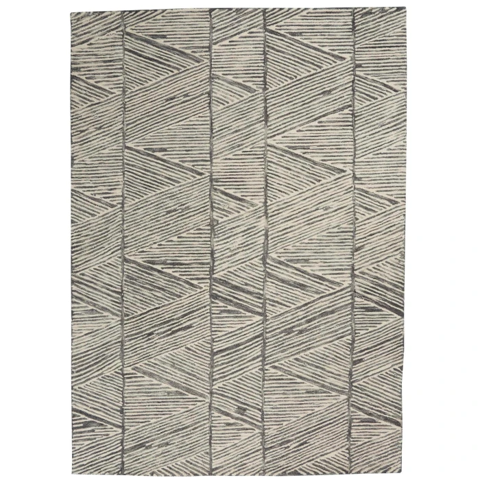 Nourison Colorado Grey White CLR01 4 ft. X 6 ft. Rect. Rug