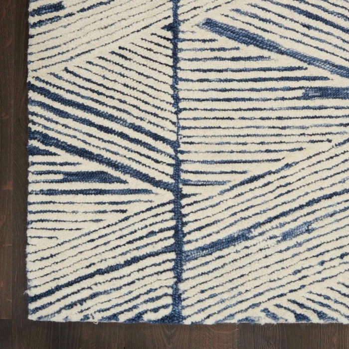 Nourison Colorado White Blue CLR01 4 ft. X 6 ft. Rect. Rug