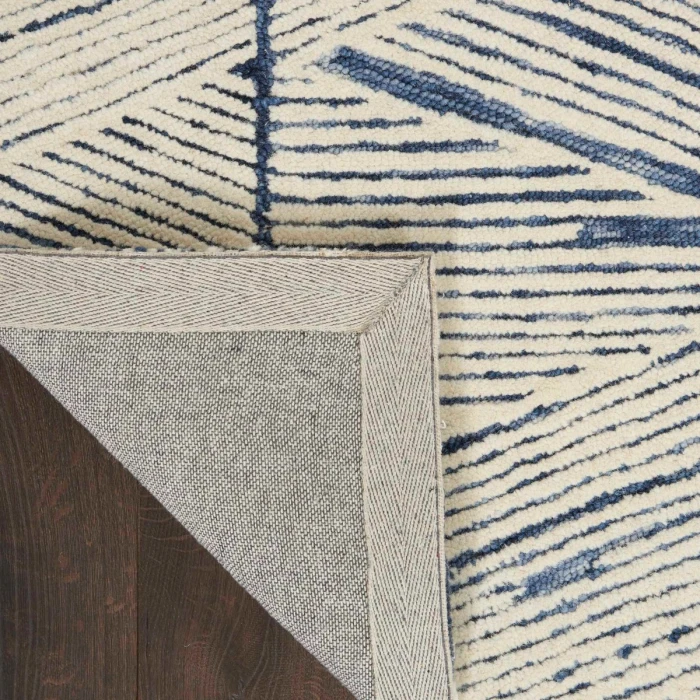 Nourison Colorado White Blue CLR01 4 ft. X 6 ft. Rect. Rug