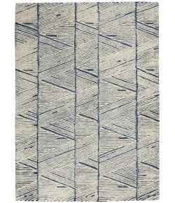 Nourison Home Colorado CLR01 White Blue 3 ft. 9 in. X 5 ft. 9 in. Area Rug
