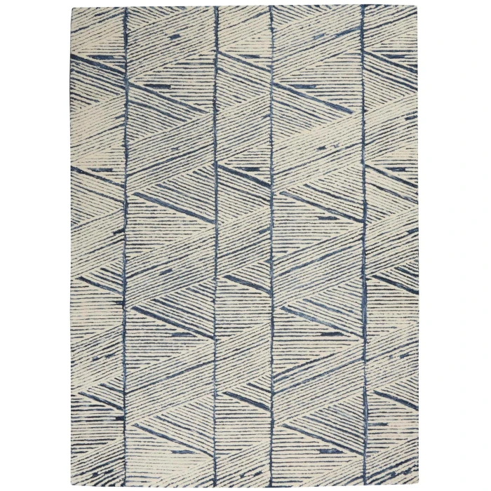 Nourison Colorado White Blue CLR01 4 ft. X 6 ft. Rect. Rug