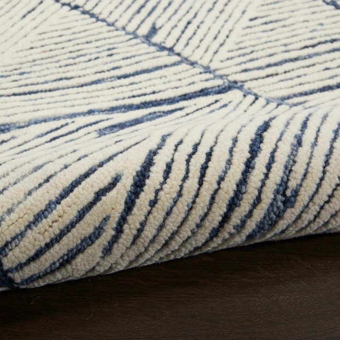 Nourison Colorado White Blue CLR01 4 ft. X 6 ft. Rect. Rug