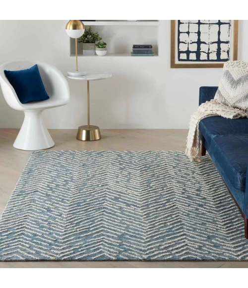Nourison Colorado Indigo Ivory CLR02 8 ft. X 10 ft. Rect. Rug