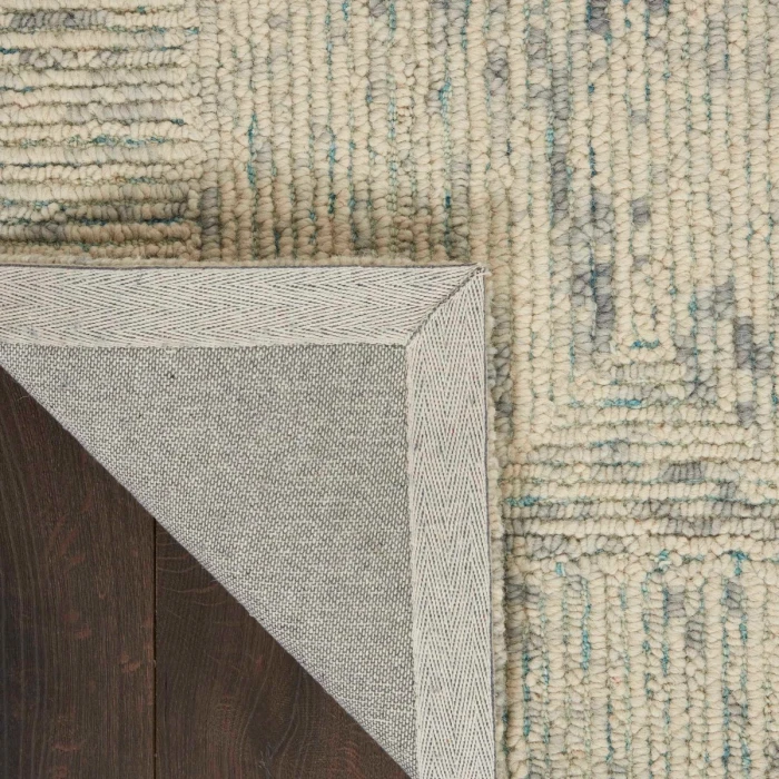 Nourison Colorado Ivory Grey Teal CLR04 8 ft. Rect. Rug