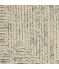Nourison Colorado Ivory Grey Teal CLR04 8 ft. Rect. Rug
