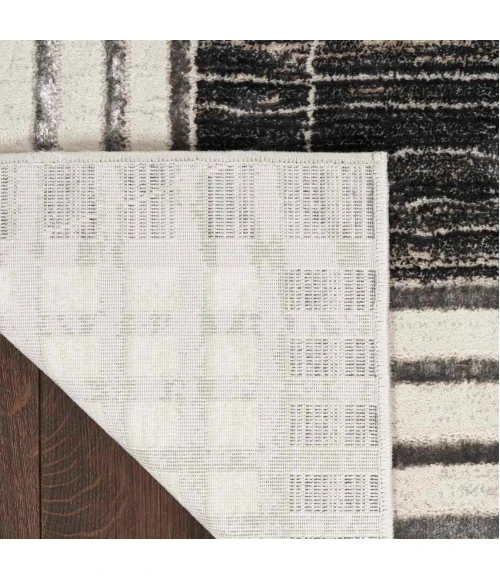 Nourison Desire Charcoal Silver DSR01 9 ft. X 12 ft. Rect. Rug