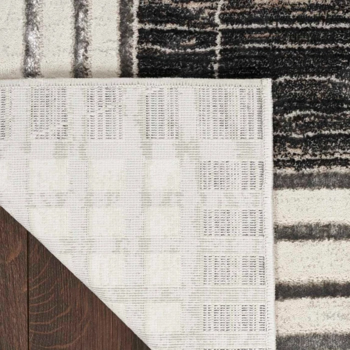 Nourison Desire Charcoal Silver DSR01 8 ft. X 10 ft. Rect. Rug