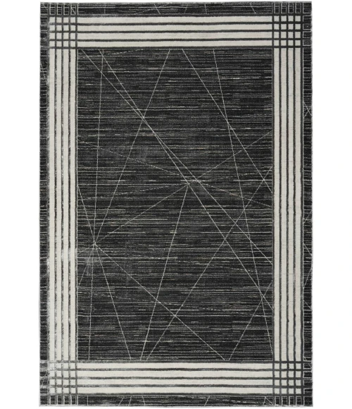 Nourison Desire Charcoal Silver DSR01 9 ft. X 12 ft. Rect. Rug