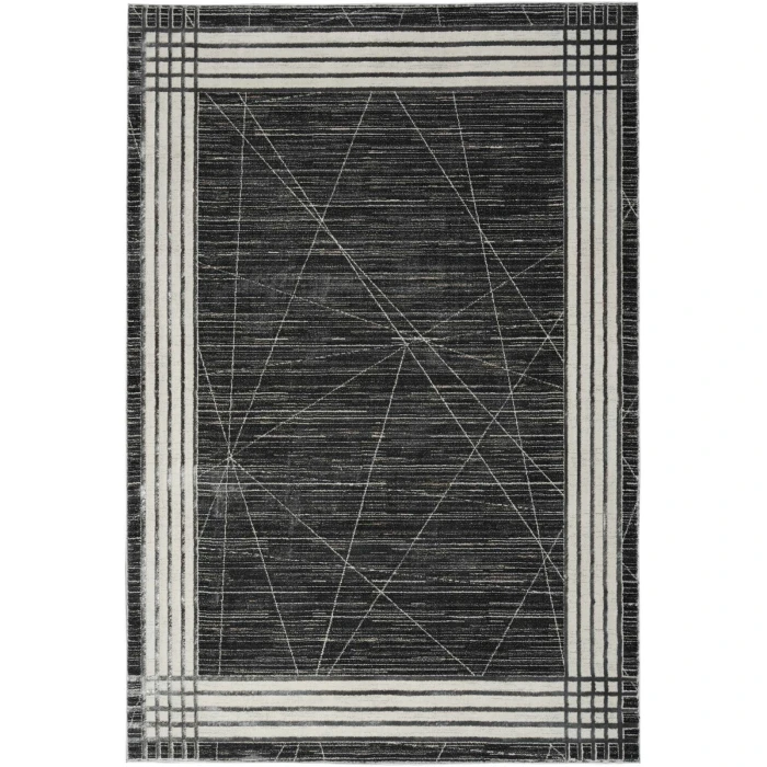 Nourison Desire Charcoal Silver DSR01 8 ft. X 10 ft. Rect. Rug