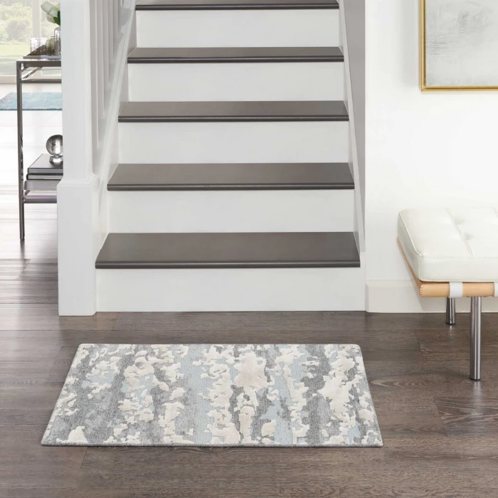 Nourison Divine Aqua DIV11 8 ft. X 10 ft. Rect. Rug