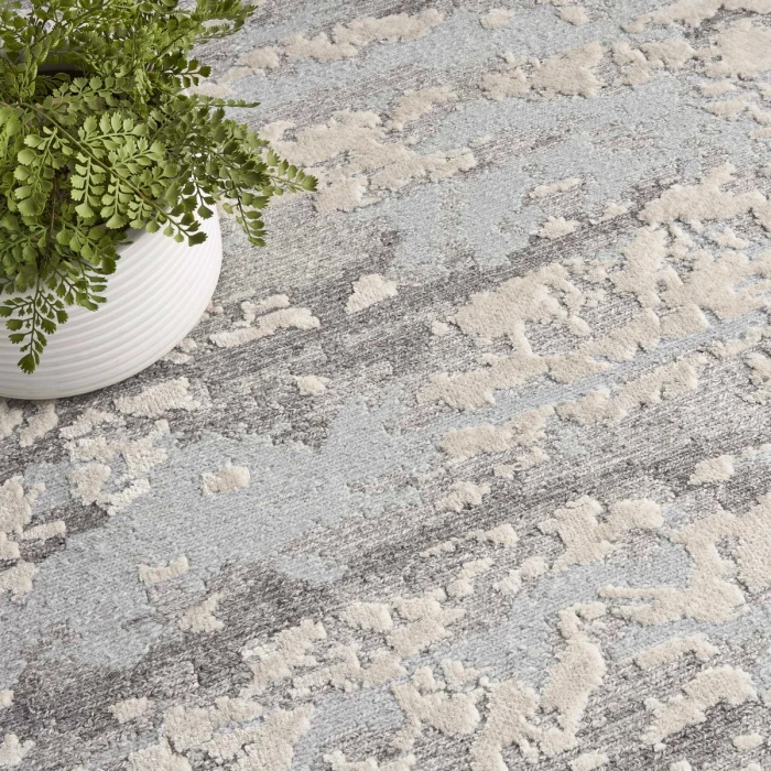 Nourison Divine Aqua DIV11 8 ft. X 10 ft. Rect. Rug