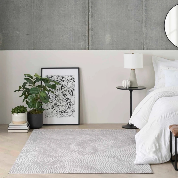 DKNY Central Park West Grey CEP01 8 ft. X 10 ft. Rect. Rug