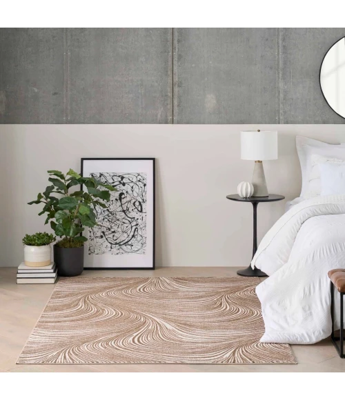 DKNY Central Park West Beige Brown CEP02 6 ft. Rect. Rug