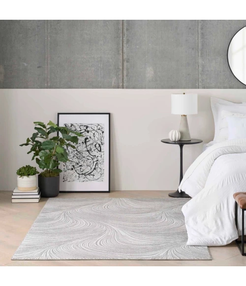 DKNY Central Park West Grey CEP02 8 ft. X 10 ft. Rect. Rug