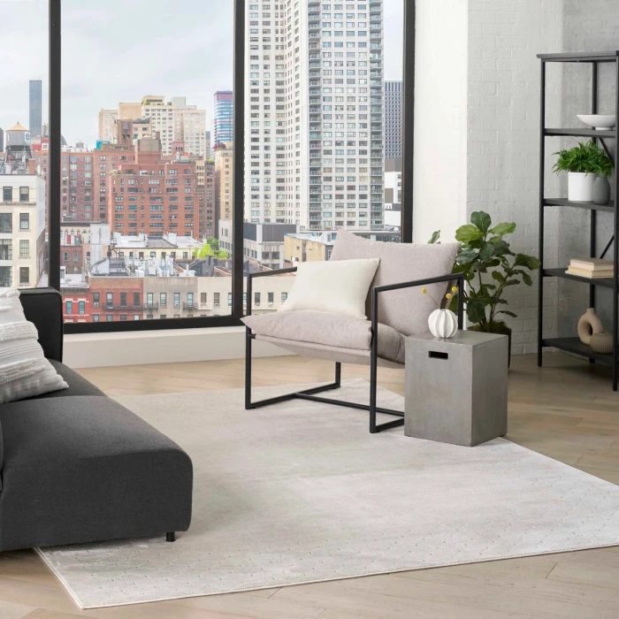 DKNY Grand Street Ivory GRN01 6 ft. X 9 ft. Rect. Rug