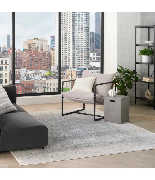 DKNY Grand Street Ivory Blue GRN03 5 ft. X 7 ft. Rect. Rug