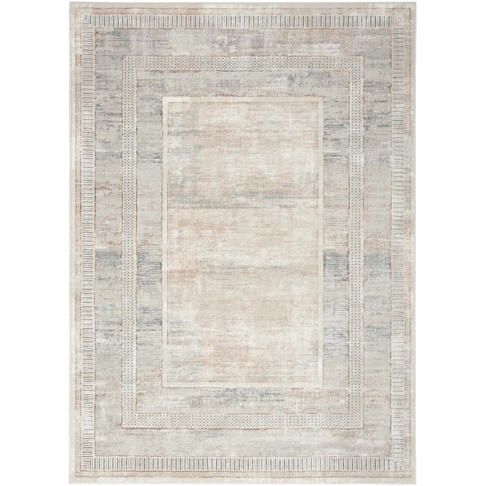 Nourison Glitz Ivory Multicolor GLZ07 4 ft. X 6 ft. Rect. Rug