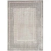 Nourison Home Glitz GLZ07 Silver 9 ft. X 12 ft. Area Rug