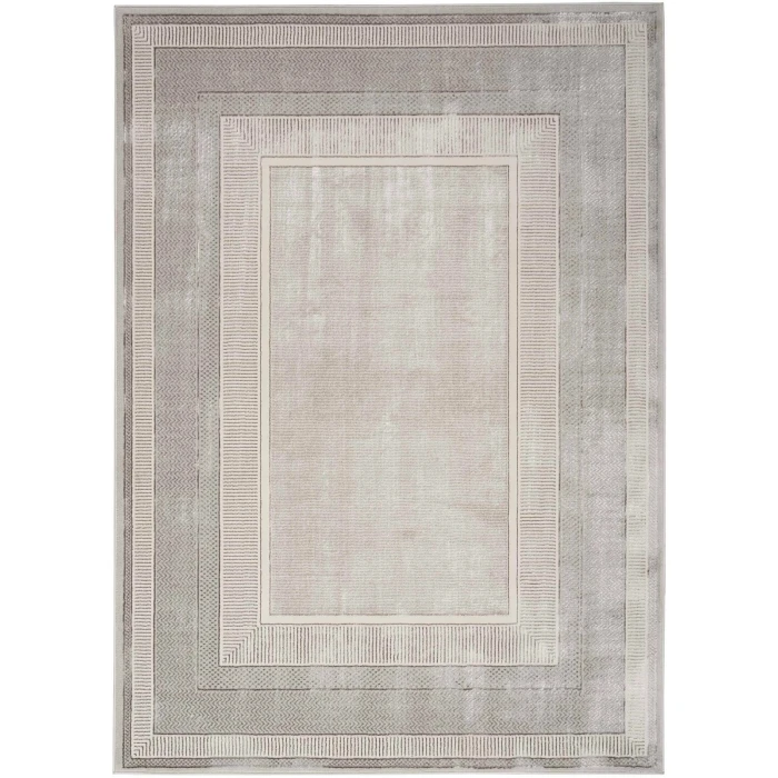 Nourison Glitz Silver GLZ07 9 ft. X 12 ft. Rect. Rug