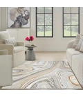 Nourison Glitz Grey Gold GLZ21 8 ft. Rect. Rug