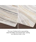 Nourison Glitz Grey Gold GLZ21 8 ft. Rect. Rug