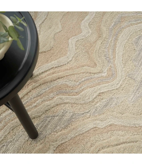 Nourison Graceful Beige GRU01 4 ft. X 6 ft. Rect. Rug