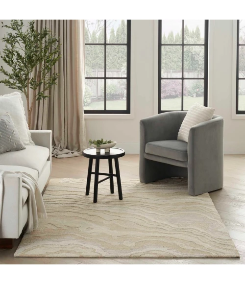 Nourison Graceful Beige GRU01 4 ft. X 6 ft. Rect. Rug