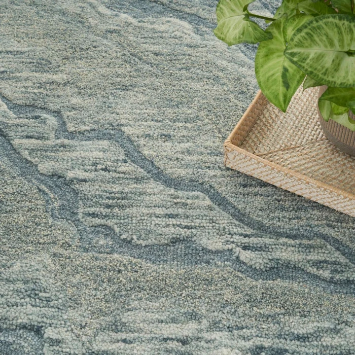 Nourison Graceful Blue GRU01 8 ft. X 10 ft. Rect. Rug