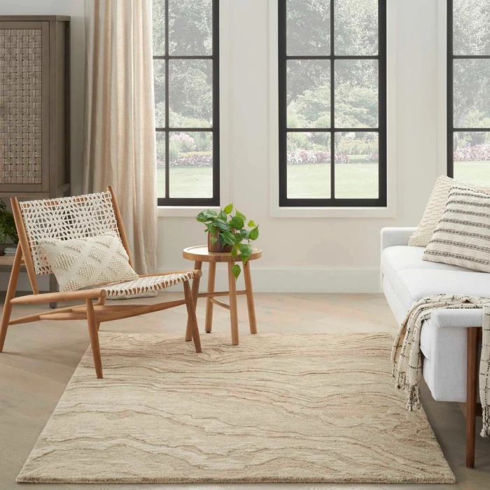 Nourison Graceful Taupe GRU01 5 ft. X 7 ft. Rect. Rug