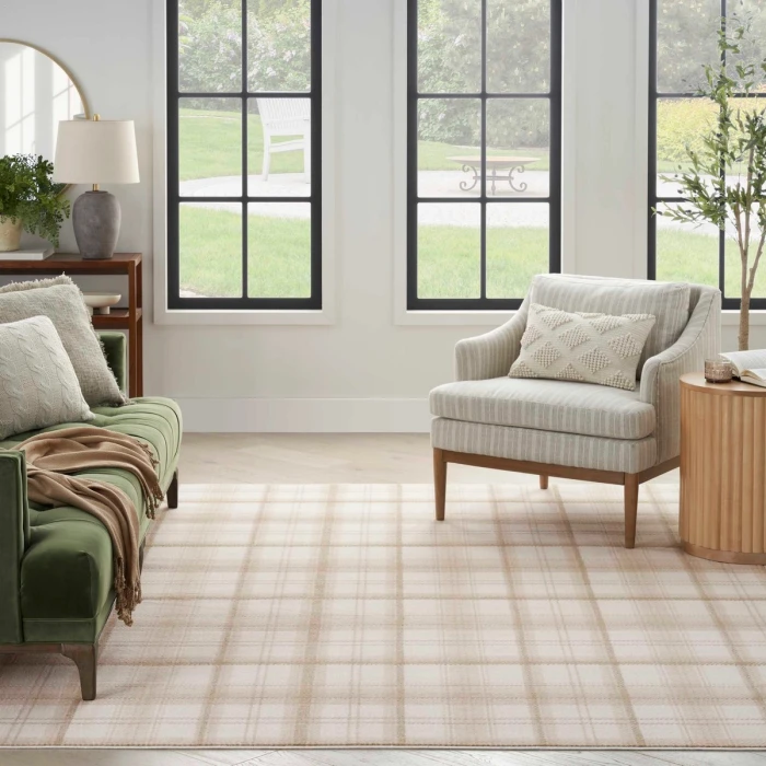 Nourison Grafix Ivory Beige GRF03 9 ft. X 12 ft. Rect. Rug