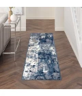 Nourison Grafix Navy Blue GRF38 9 ft. X 12 ft. Rect. Rug