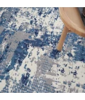 Nourison Grafix Navy Blue GRF38 9 ft. X 12 ft. Rect. Rug