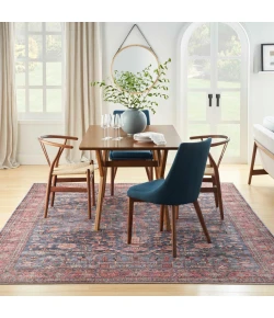 Nourison Home Grand Washables GRW02 Navy Brick 5 ft. 3 in. X 7 ft. 3 in. Area Rug