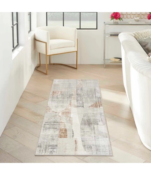 Nourison Sparkle Grey ILI04 8 ft. X 10 ft. Rect. Rug