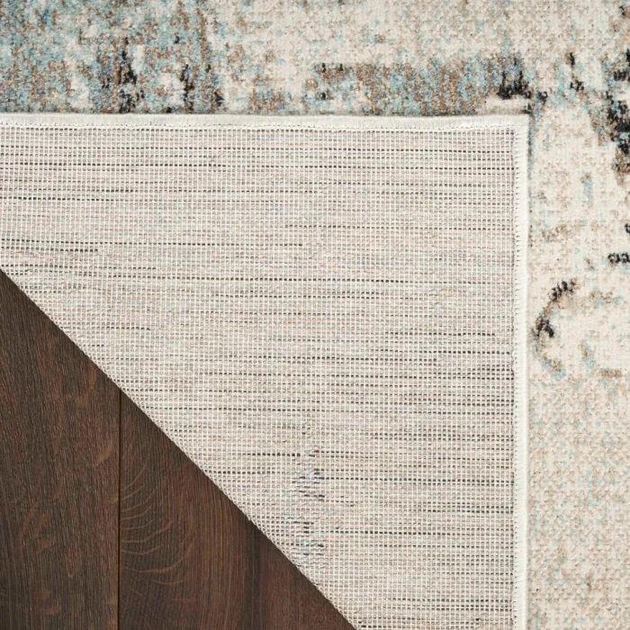 Nourison Washable Decor Blue WSD09 9ft. x 12ft. Rect. Rug