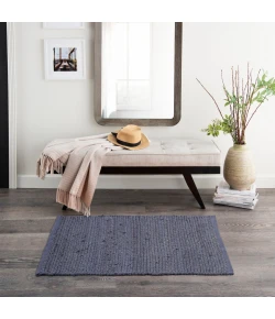 Nourison Home Natural Jute NJT01 Navy 2 ft. X 3 ft. Area Rug