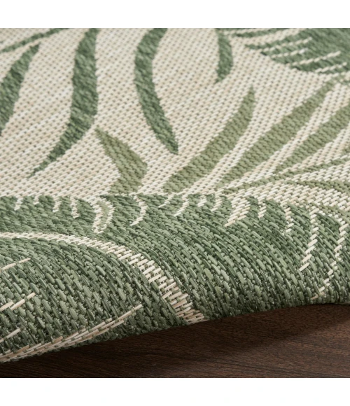 Nourison Garden Oasis Ivory Green GOA02 10 ft. X 14 ft. Rect. Rug