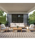 Nourison Positano Grey Ivory POS03 8ft. Square Rug